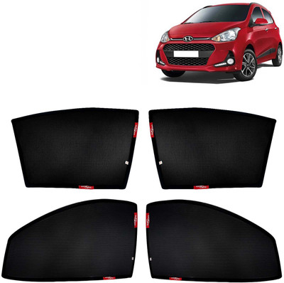 Kingsway Side Window, Rear Window Sun Shade For Hyundai Grand i10(Black)