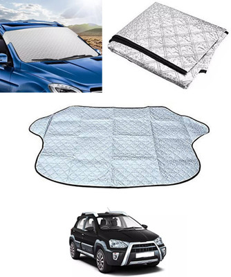 RKPSP Windshield Sun Shade For Toyota Etios Cross(Silver)
