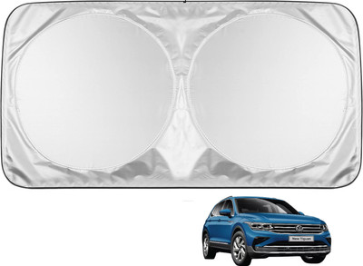 MOCKHE Windshield Sun Shade For Volkswagen Tiguan(Silver)
