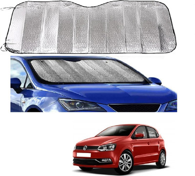 ROSHNEER ENTERPRISES Windshield Sun Shade For Volkswagen Polo(Silver)