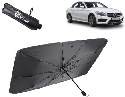 Selifaur Dashboard, Rear Window, Sun Roof, Windshield Sun Shade For Mercedes Benz C220(Black)
