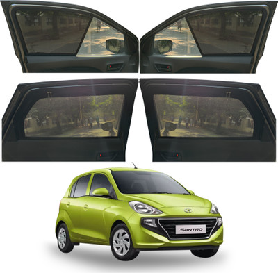 autoluxer Side Window Sun Shade For Hyundai Santro(Black)