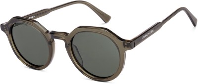 john jacobs Round Sunglasses(For Men & Women, Green)