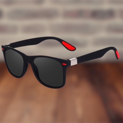 Niavaa Wayfarer Sunglasses(For Men, Black)