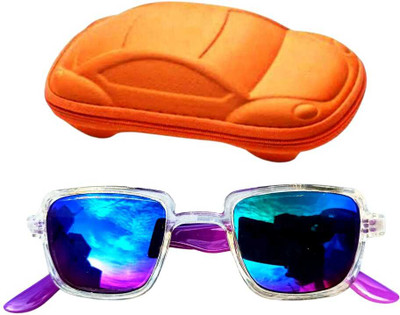 Lumisanah Rectangular Sunglasses(For Boys, Blue)