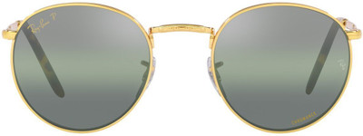 Ray-Ban Round Sunglasses(For Men & Women, Green)