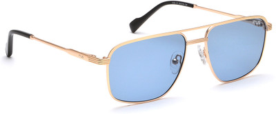 IRUS Retro Square Sunglasses(For Men, Blue)