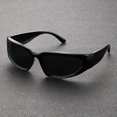 funglasses Wrap-around Sunglasses(For Men & Women, Black)