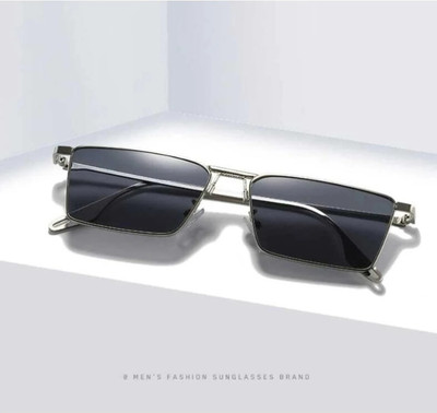 ARSunglasses Retro Square Sunglasses(For Men & Women, Black)