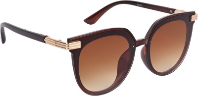 AISLIN Round Sunglasses(For Women, Brown)