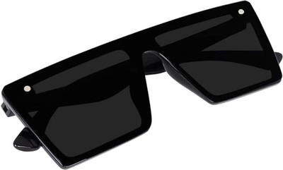 Mini Del Wayfarer, Retro Square, Rectangular Sunglasses(For Boys & Girls, Black)