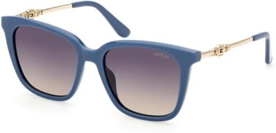 GUESS Retro Square Sunglasses(For Women, Grey)