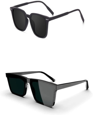Supreno Spectacle  Sunglasses(For Boys & Girls, Black)