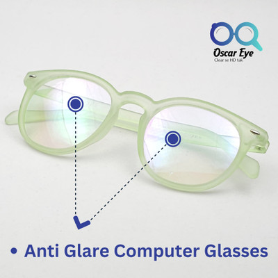 OscarEye Round Sunglasses(For Men & Women, Clear)