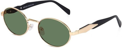 Supreno Oval Sunglasses(For Men & Women, Green)