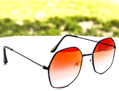 jiebo Round Sunglasses(For Men, Red)