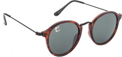 Clark N' Palmer Oval Sunglasses(For Boys, Green)