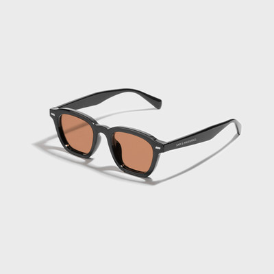 SAM AND MARSHALL Retro Square Sunglasses(For Men & Women, Orange)