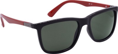 Redleaf Retro Square Sunglasses(For Men & Women, Green)