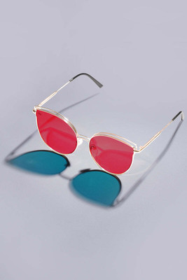 French Crown Cat-eye Sunglasses(For Women, Red)