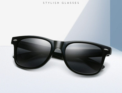 skylark Wayfarer Sunglasses(For Men, Black)