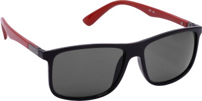 Redleaf Rectangular Sunglasses(For Men & Women, Grey)