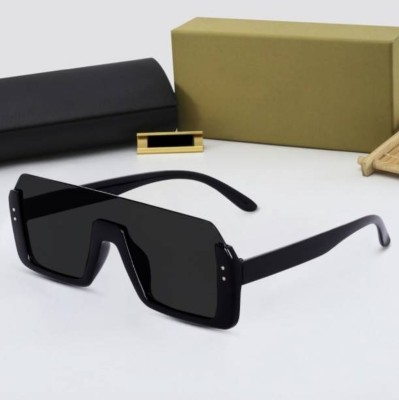 MH TRADERS Aviator, Cat-eye, Rectangular, Spectacle , Sports, Wayfarer Sunglasses(For Men & Women, Black)