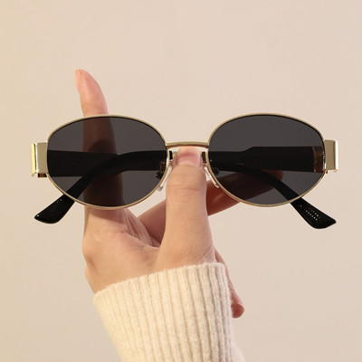 VALWICK Oval Sunglasses(For Men & Women, Black)