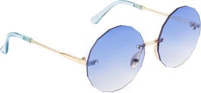 AISLIN Round Sunglasses(For Women, Blue)