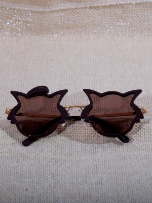 Dukiekooky Butterfly Sunglasses(For Boys & Girls, Brown)