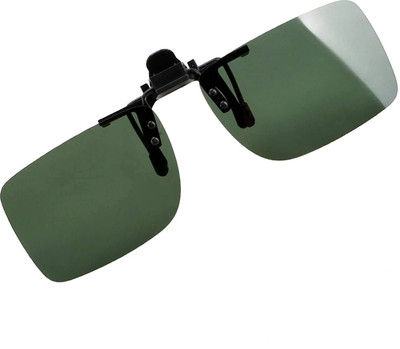OKU Retro Square Sunglasses(For Men & Women, Black, Green)