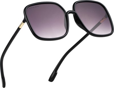 ROYAL SON Over-sized Sunglasses(For Women, Black)