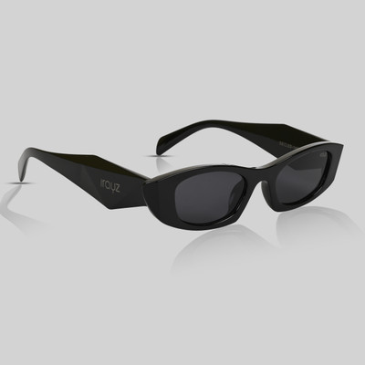 Irayz Rectangular, Over-sized Sunglasses(For Men & Women, Black)