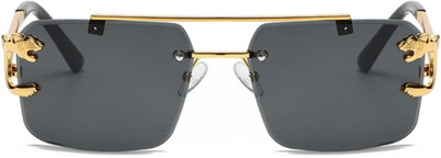 HIPE Retro Square, Rectangular, Spectacle  Sunglasses(For Men, Black)