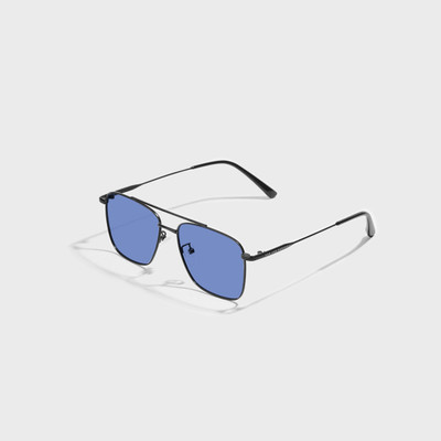 SAM AND MARSHALL Retro Square Sunglasses(For Men, Blue)