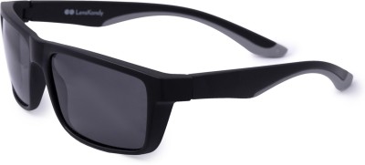 Lenskandy Rectangular, Sports Sunglasses(For Men & Women, Grey)