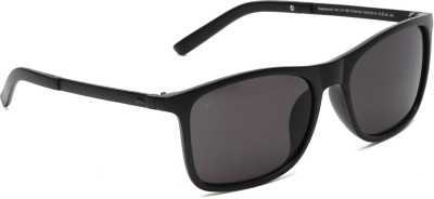 Sunnies Retro Square Sunglasses(For Men & Women, Black)