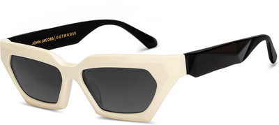 john jacobs Rectangular Sunglasses(For Men & Women, Black)