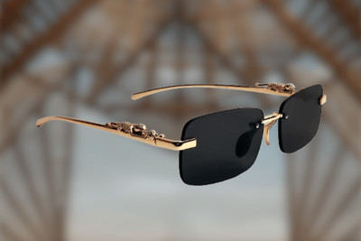 Shade House Retro Square Sunglasses(For Men, Black)
