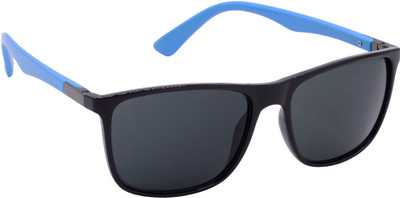 Hrinkar Rectangular Sunglasses(For Men & Women, Grey)