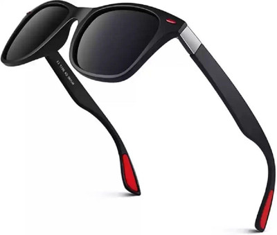 Blowzy Wayfarer Sunglasses(For Men, Black)
