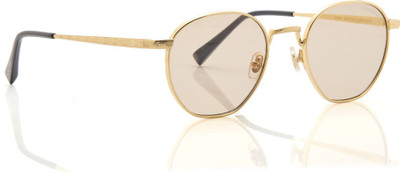 Shisen Fox Round Sunglasses(For Men & Women, Brown)