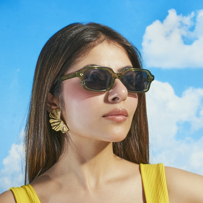 Salty Rectangular Sunglasses(For Men & Women, Pink)