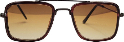 OKU 1 Rectangular Sunglasses(For Men & Women, Black)