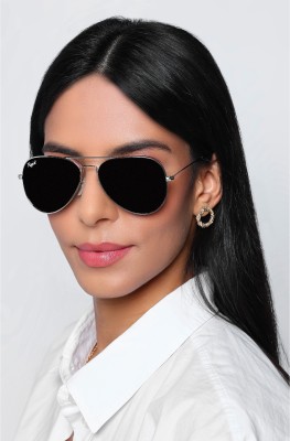 RESIST EYEWEAR Aviator Sunglasses(For Men & Women, Black)