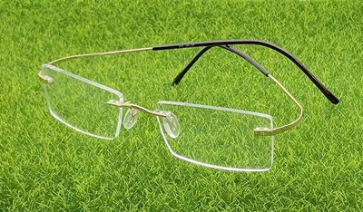 CRIBA Rimless Square Frame(40 mm)