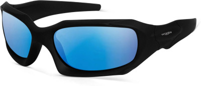 Woggles Rectangular Sunglasses(For Men & Women, Blue)