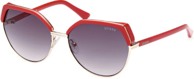 GUESS Rectangular Sunglasses(For Women, Grey)