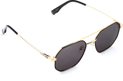 Eyeric Aviator Sunglasses(For Men, Black)