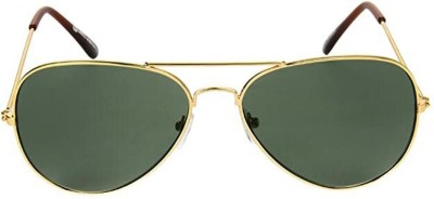 Dark Romance Aviator Sunglasses(For Men, Green)